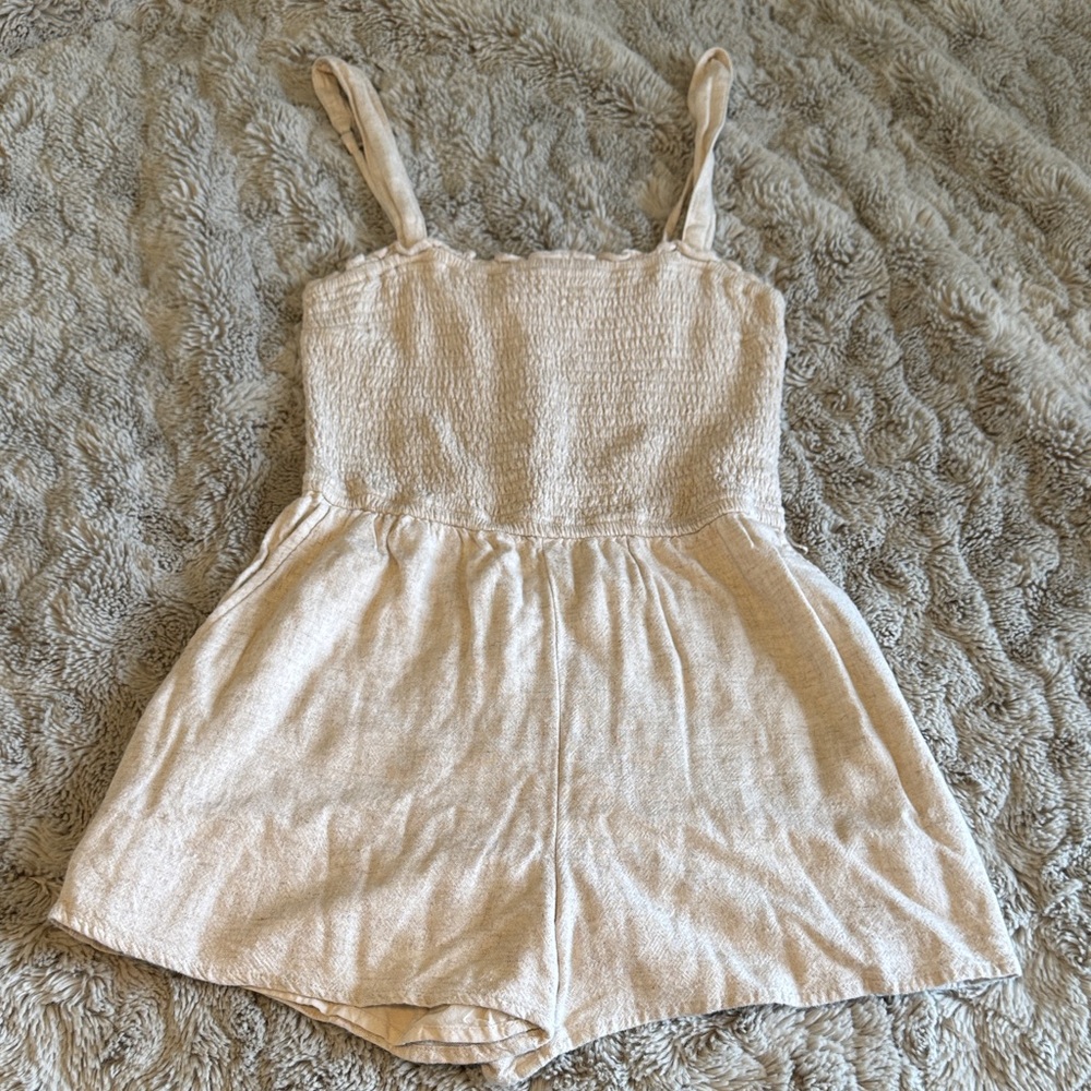 Abercrombie & Fitch Cream Romper